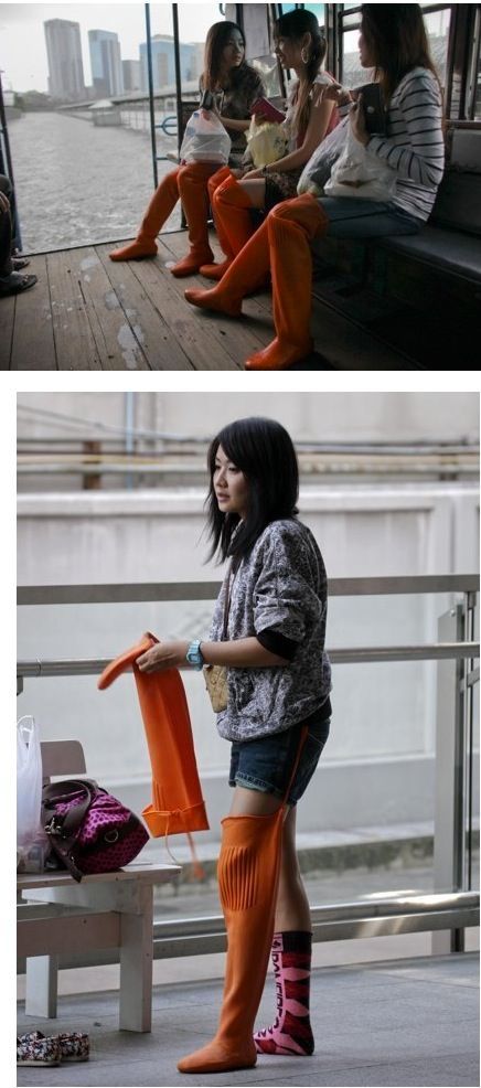 폭우 피해났을 때, 태국 국민들의 대처