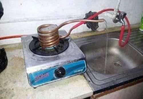 뜨거운 물을 사용하고 싶었던 사람