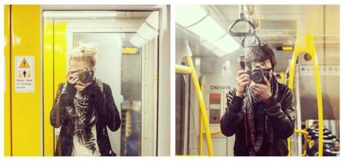 한 커플의 서로를 촬영한 사진들.jpg