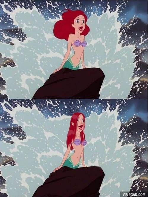 디즈니 공주들의 좀 더 현실적인 헤어스타일