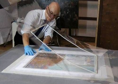 140억짜리 모네작품을 펀치로 훼손