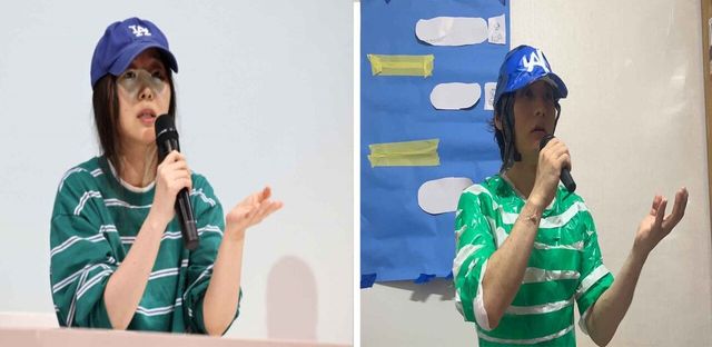 민희진 기자회견 코스프레 해봤다.