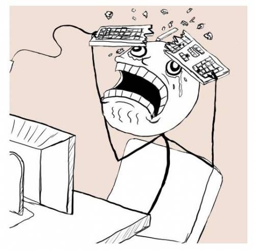 컴퓨터로 하던 작업이 날아갔을때의 반응