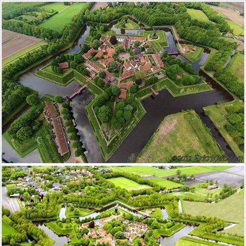 네덜란드의 별모양의 섬