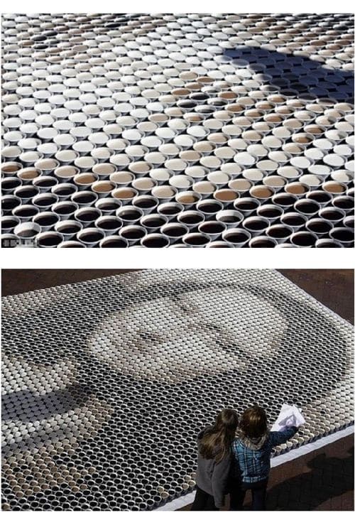 커피로 만든 모나리자