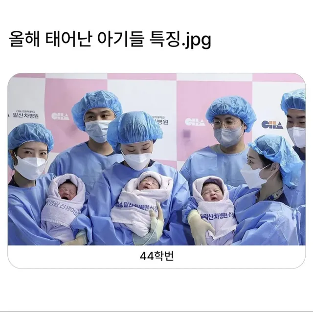 올해 태어난 신생아 특징