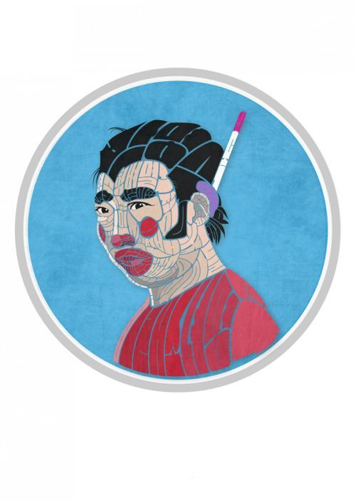 타이포그라피로 그린 무한도전 멤버들