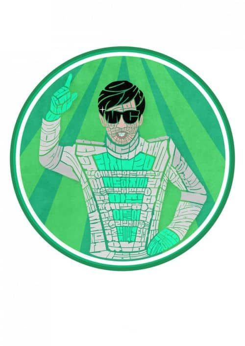 타이포그라피로 그린 무한도전 멤버들