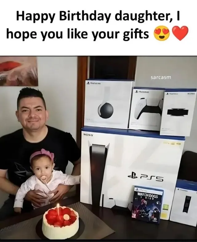 생일선물로 플스 풀세트 받은 딸