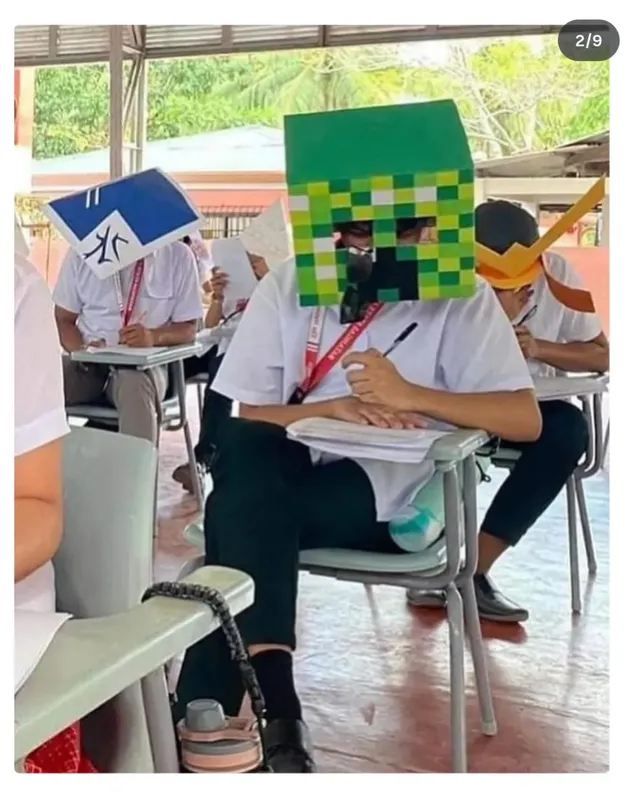 컨닝 방지 모자 만들어오세요.jpg