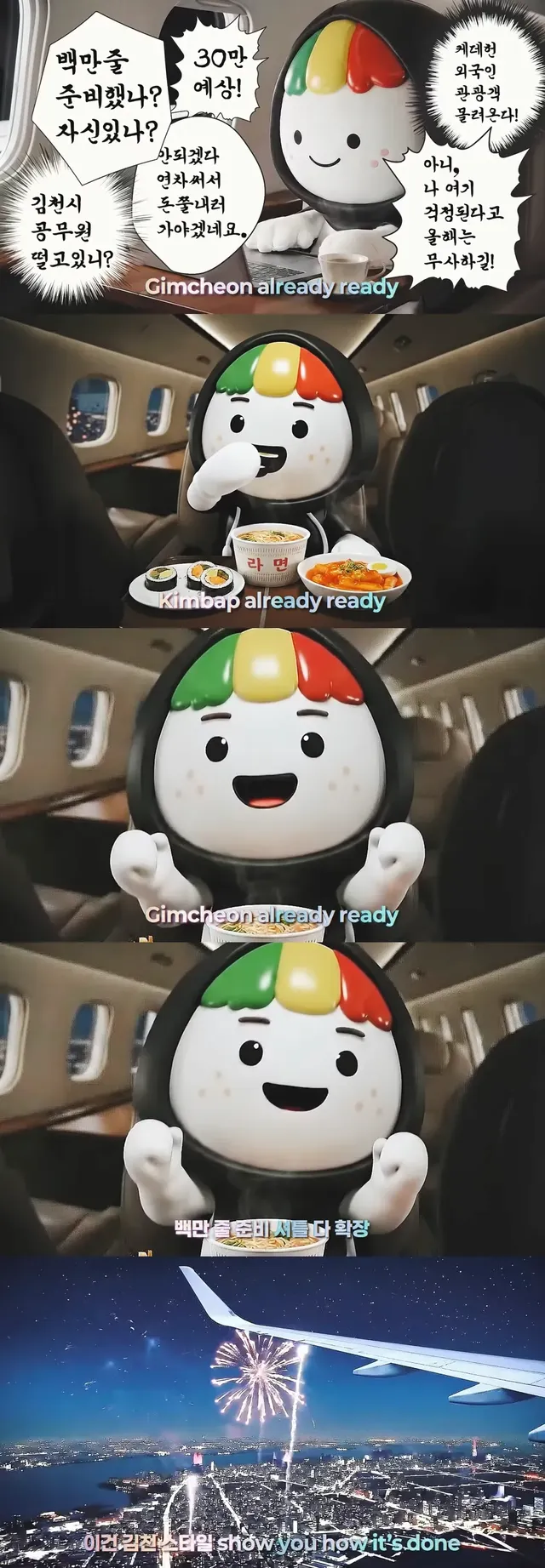 김천 김밥축제 백만줄 선언