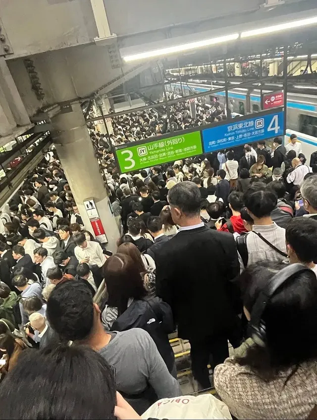 일본 퇴근 시간 모습
