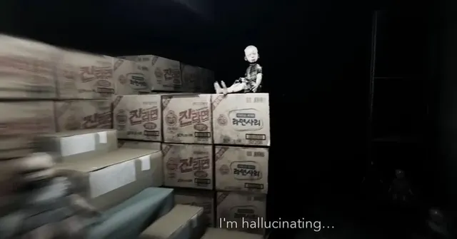 미국 공포게임에 나왔다는 진라면