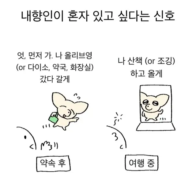 내향인이 혼자 있고 싶을때