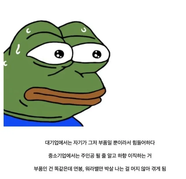 대기업 다니는 사람이 할수있는 최악의 선택