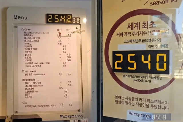 코스피 지수와 연동해서 커피팔던 카페 최신근황 ㄷㄷjpg