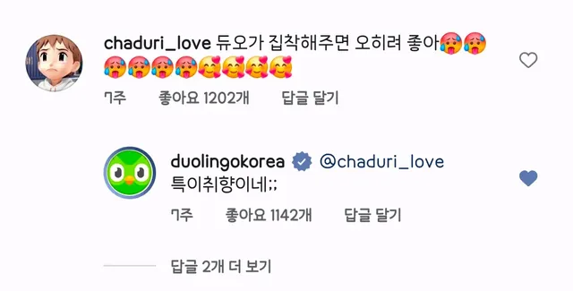 정신나간 것 같다는 듀오링고 SNS 담당자
