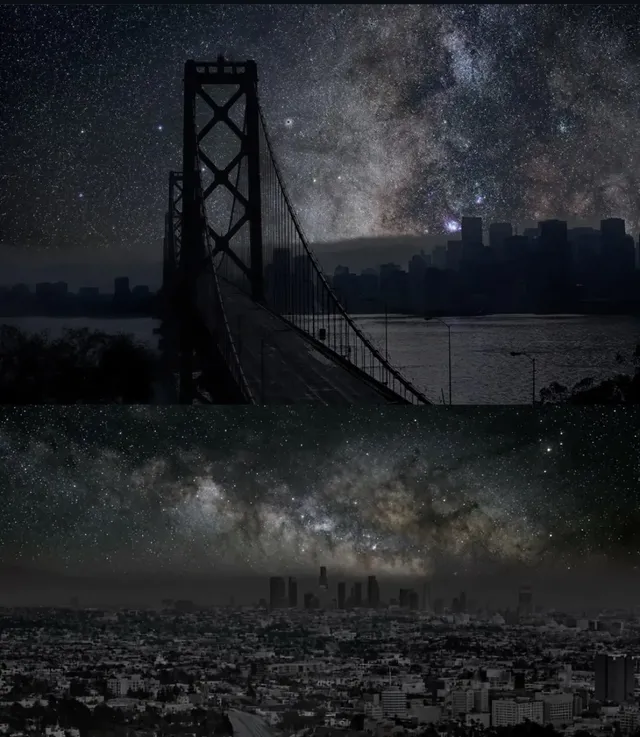 도시 전체가 정전나고 은하수 발견한 LA