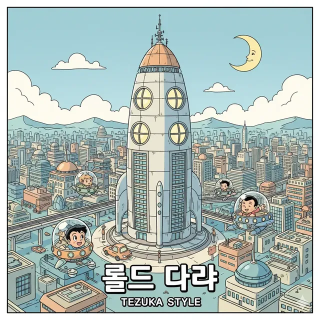 AI가 그린 롯데타워 그림
