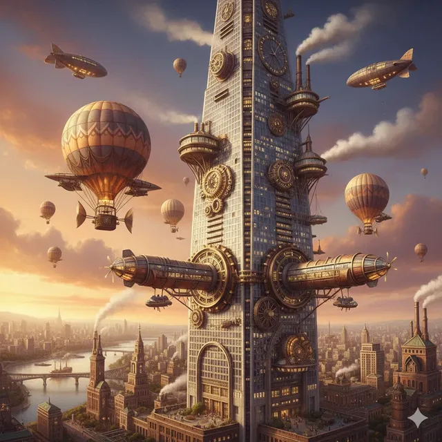 AI가 그린 롯데타워 그림