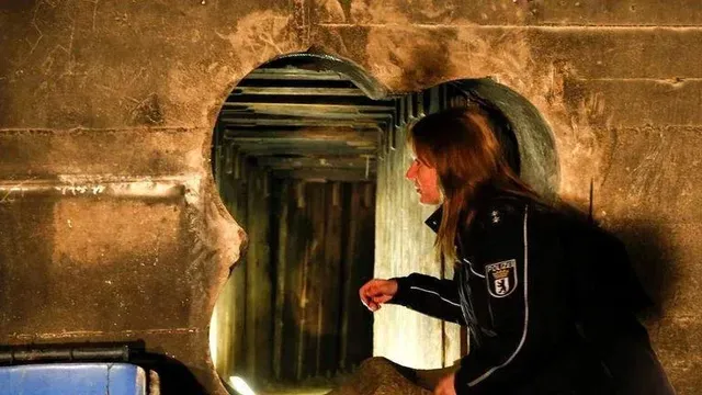 2013년, 은행에 터널을 뚫고 1,000만 달러 이상을 훔친 강도단이 판 흔적