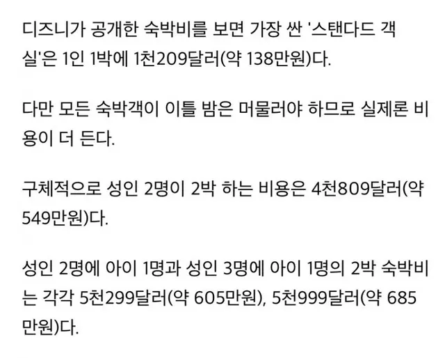 디즈니의 야심작 스타워즈 호텔 근황