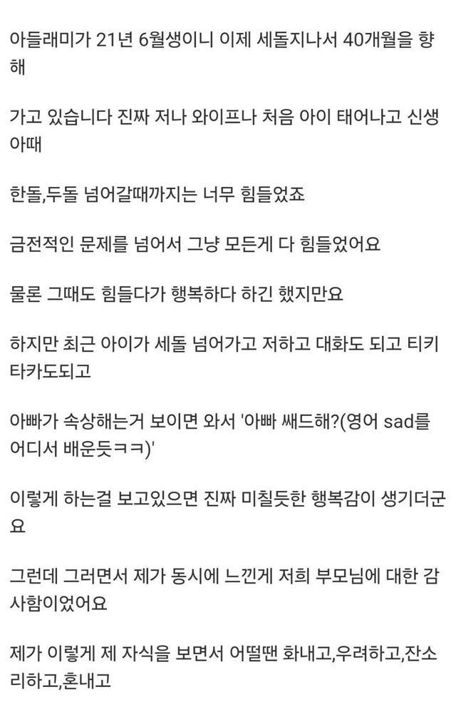 딩크족 포기하고 육아하면서 느낀 점.
