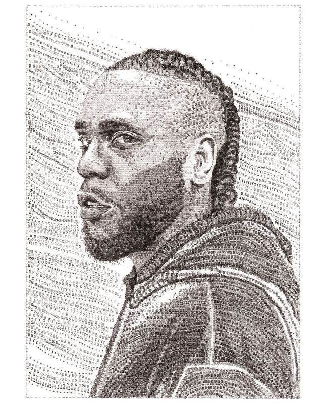 낡은 타자기로 그린 놀라운 그림