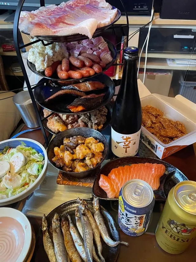 요즘 일본에서 유행이라는 사나이 티파티 세트