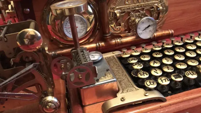 스팀펑크 스타일로 꾸민 컴퓨터