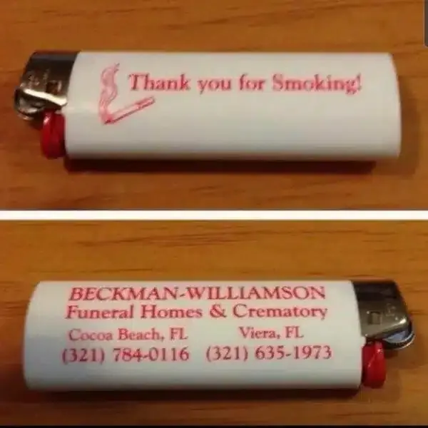 너무 강렬한 판촉물 라이터...