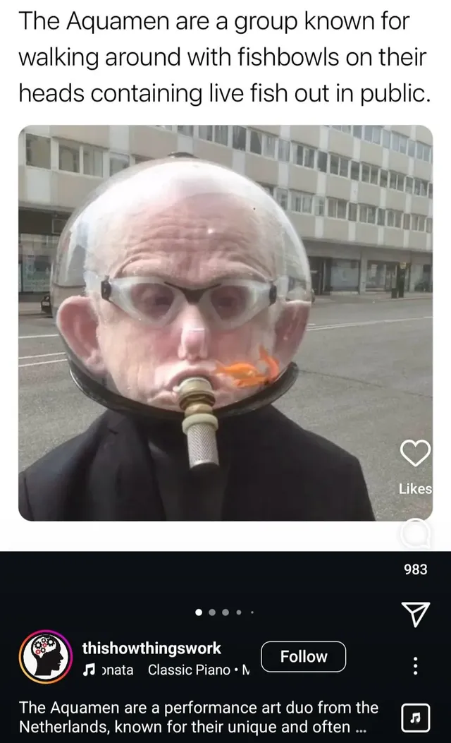 네덜란드에 있는 실제 아쿠아맨 ㄷㄷ