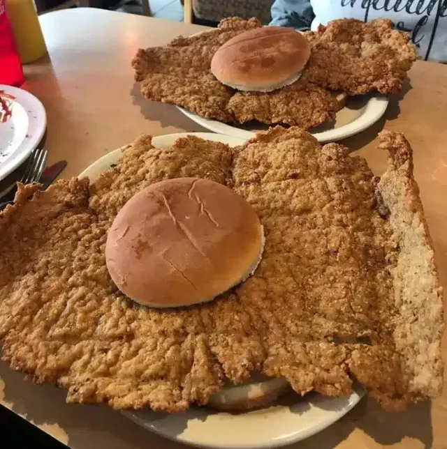 미국의 빠꾸 없는 돈까스 버거 상태 ㄷㄷㄷㄷㄷㄷㄷ