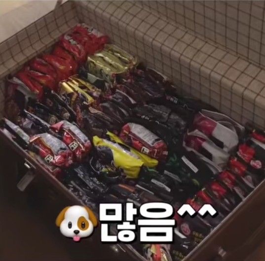 김숙이 놀란 이영자의 라면 상자