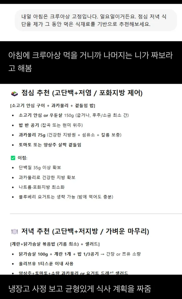 GPT에게 딱 한달 식단관리를 시킨 사람의 변화