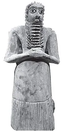 무섭게 생긴 수메르 문명 조각상