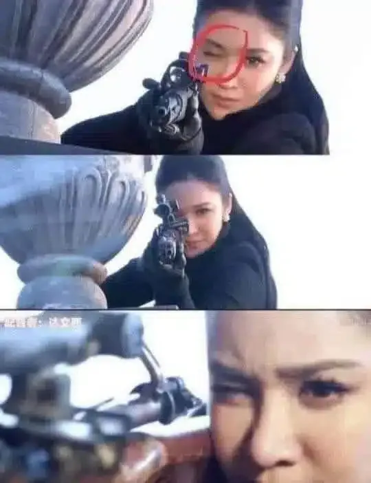 미녀 저격수의 날카로운 시선