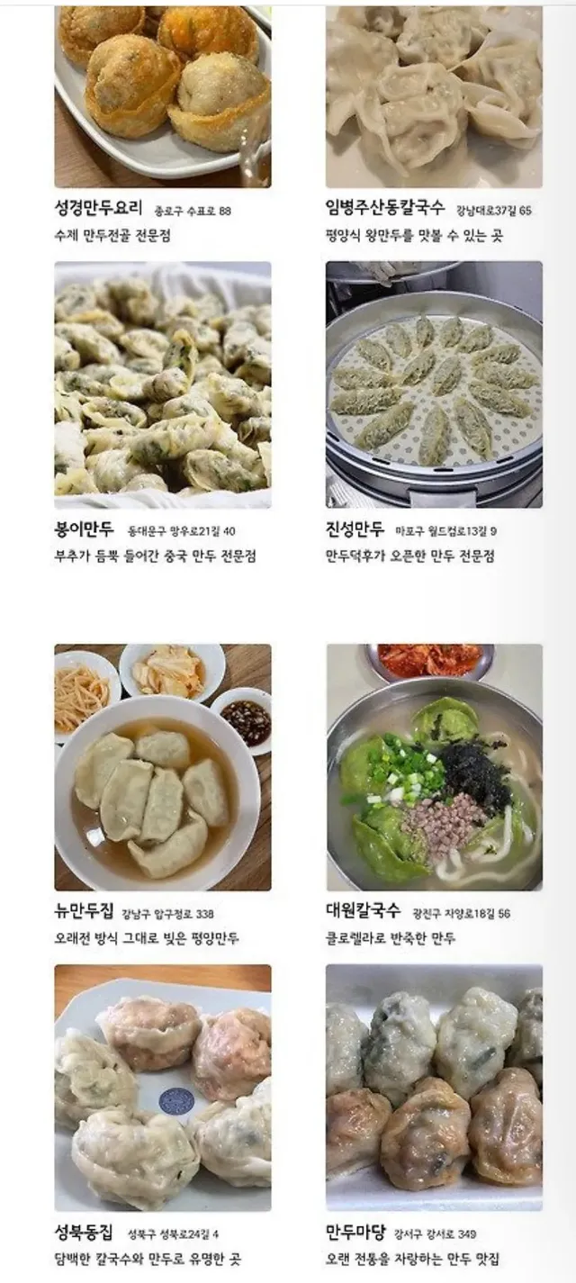 서울 만두 맛집