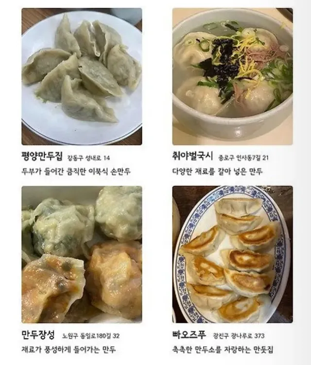 서울 만두 맛집