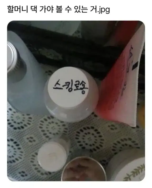 할머니 댁 가야 볼 수 있는거