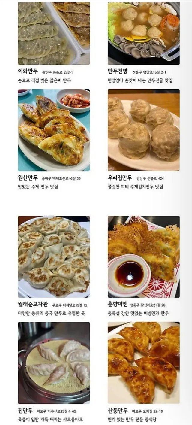서울 만두 맛집