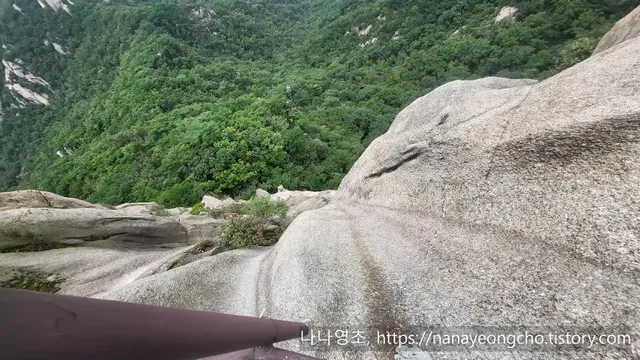 고소공포증 있으면 올라가기 힘든 북한산 코스.mp4