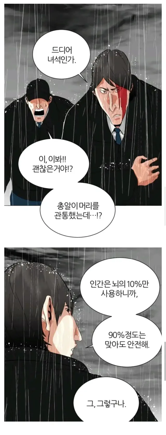 총알이 머리를 관통해도 안 죽는 이유