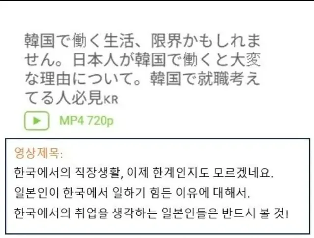 일본인이 말하는 한국 회사생활이 일본보다 힘든 이유