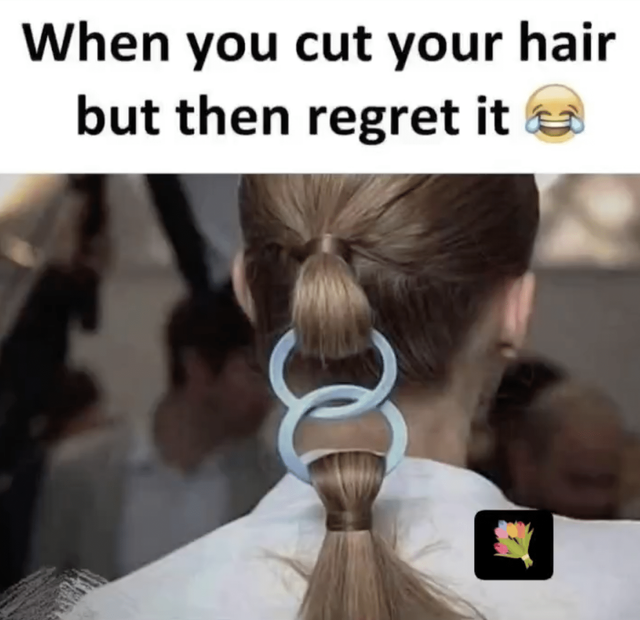 긴 머리를 자르고 후회한 여자가 생각해 낸 방법