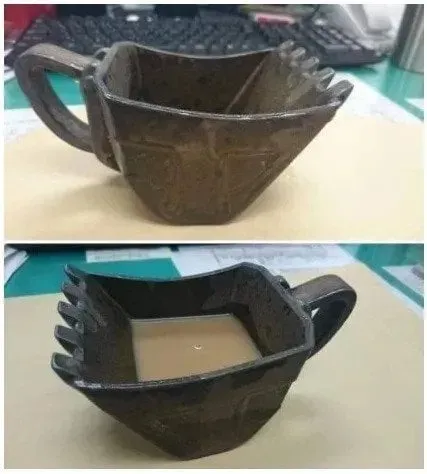 마시면 탈 날거같은 커피잔