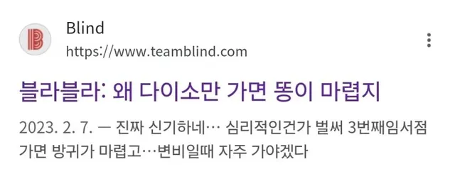 다이소 가면 똥