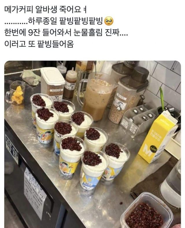 메가커피 알바생 근황