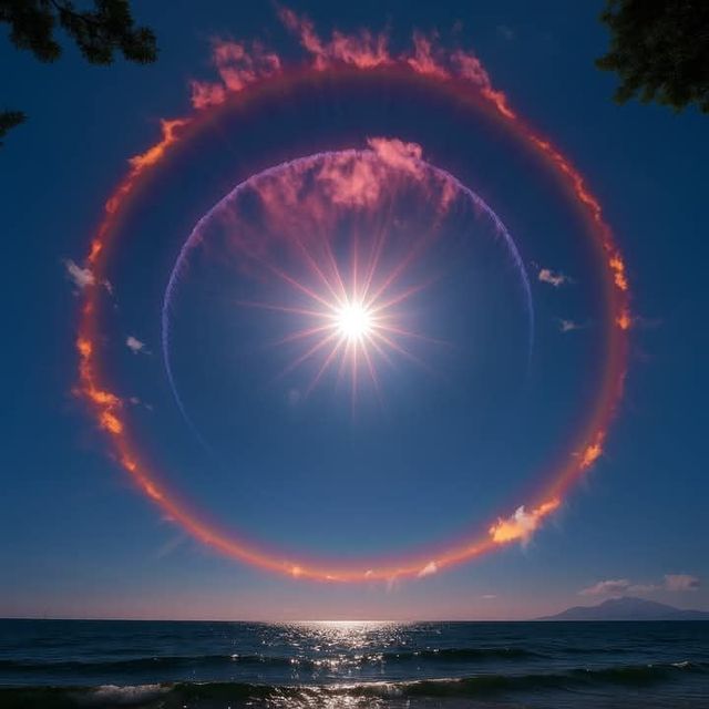 미국 캘리포니아에서 발견된 후광