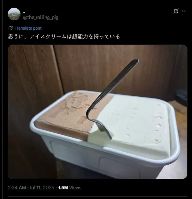 생각해보니 우리 집 아이스크림은 초능력이 있는 것 같아